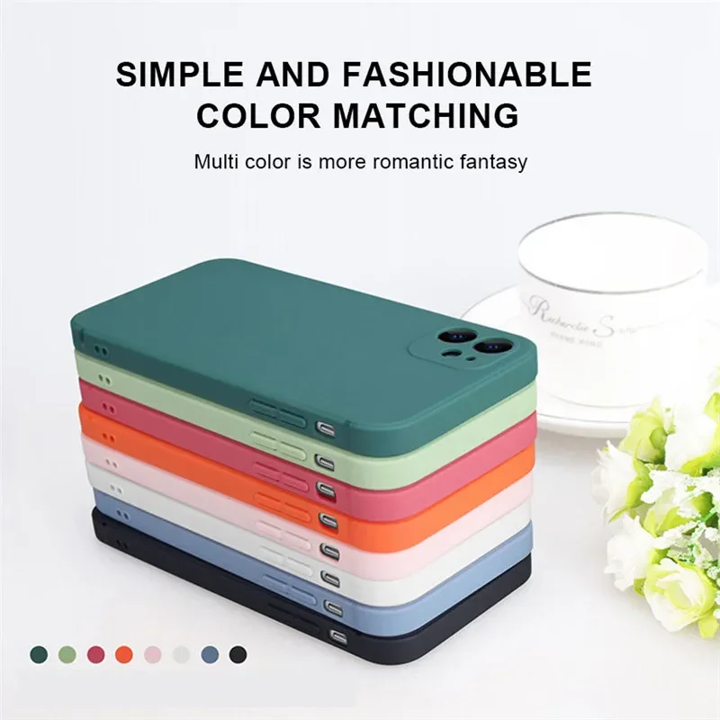 حافظة لهاتف آيفون 16 برو لهاتف أبل آيفون 15 14 13 12 11 برو ماكس ميني SE XR X Coque Funda Capa حافظة من السيليكون السائل الأصلي