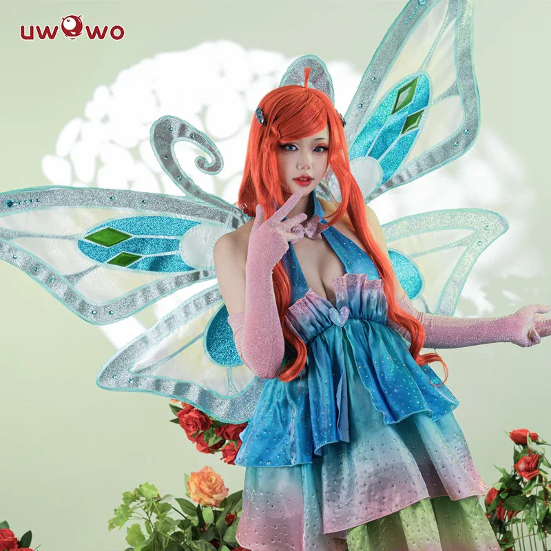 LAST BATCH UWOWO Bloomm Enchantixx Cosplay Costume Big Fairy Wings Cosplay Outfit Butterfly Halloween Costumes Girl Suit