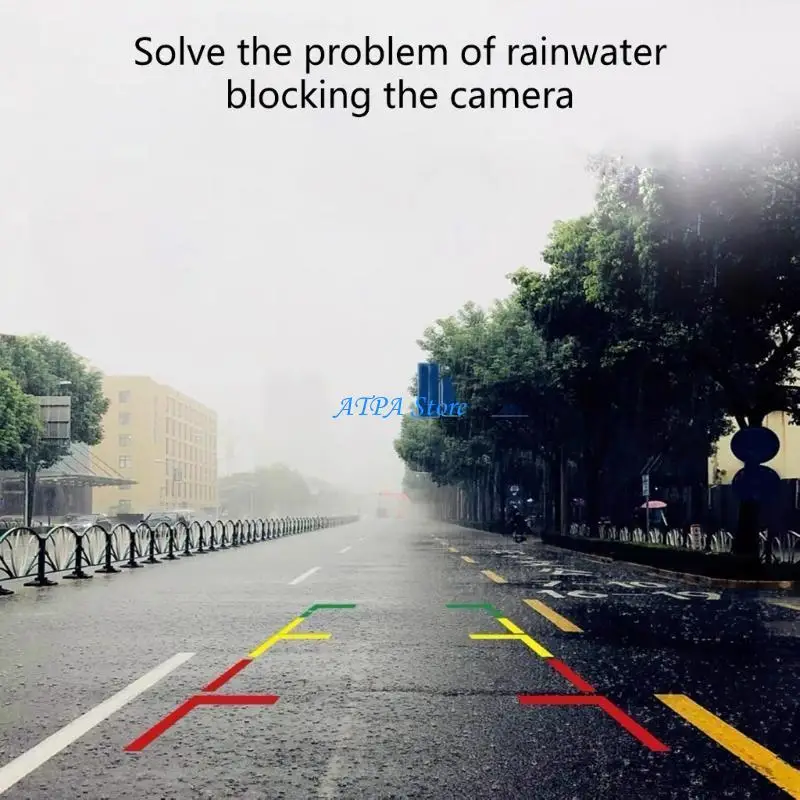 U13C Rain Cover Dustproof 360 View Vehicle Camera Protector ABS Wear Resistant Coating Easy Installation Universal