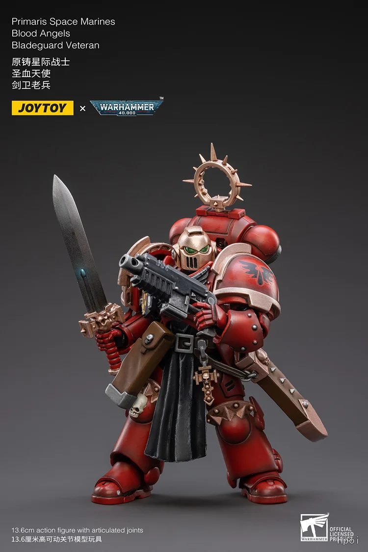 

【UA】JOYTOY Warhammer 40K Scale 1/18 Action Figures Blood Angels Bladeguard Veteran