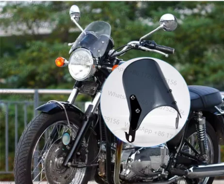 Parabrezza per cupolino moto compatibile per 2001-2017, T100 2003-2017 (fumo)