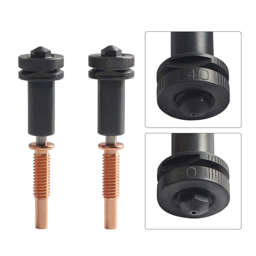 Upgraded Nozzle For REVO Hotends 0.4mm/0.6mm High Flow Nozzles  Hardened Steel/Copper/Titanium /TC4 Material