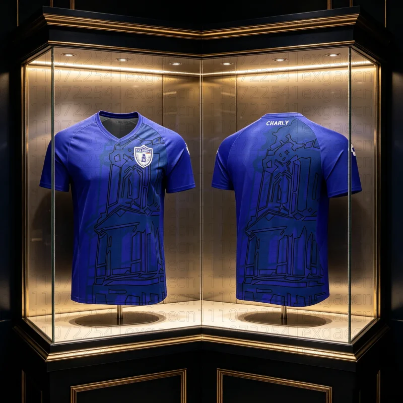 Camiseta Retro de Fútbol C.F. Pachuca Charly 2025_26, Camisetas de Entrenamiento para Niños y Niñas, Ropa Deportiva Transpirable de Secado Rápido, Tops Deportivos
