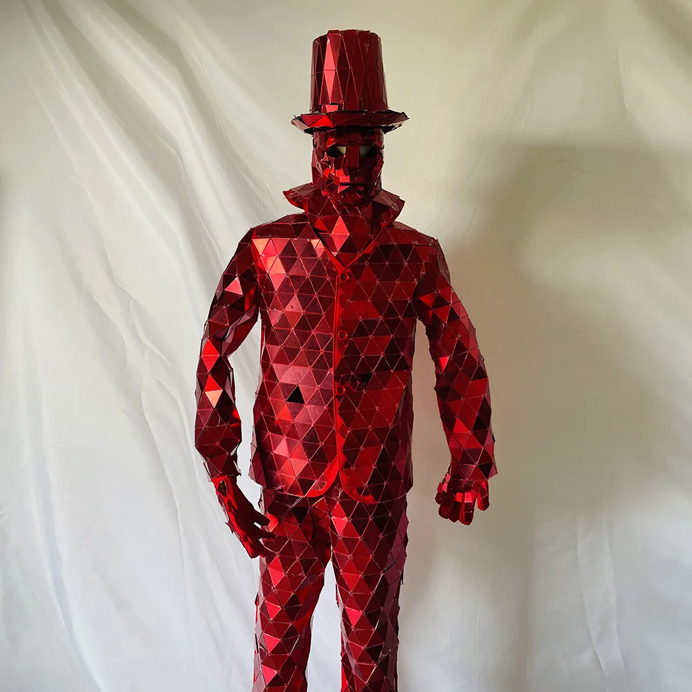 상 kostüm damen มือเย็บกระจก Man เครื่องแต่งกายหรูหรา Show Party ชุดเวทีเต้นรําชุดเครื่องแต่งกายฮาโลวีนเครื่องแต่งกายปีใหม่
