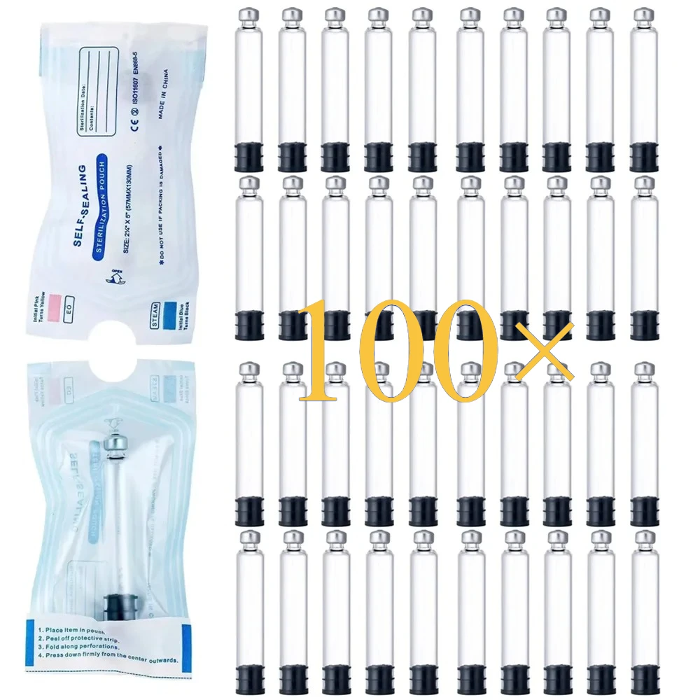 10-100Pack Insulin Cartridges 3ml Cassette Bottle for Lilly Insulin Injection Pen Individual Packaging Medical Aesthetics