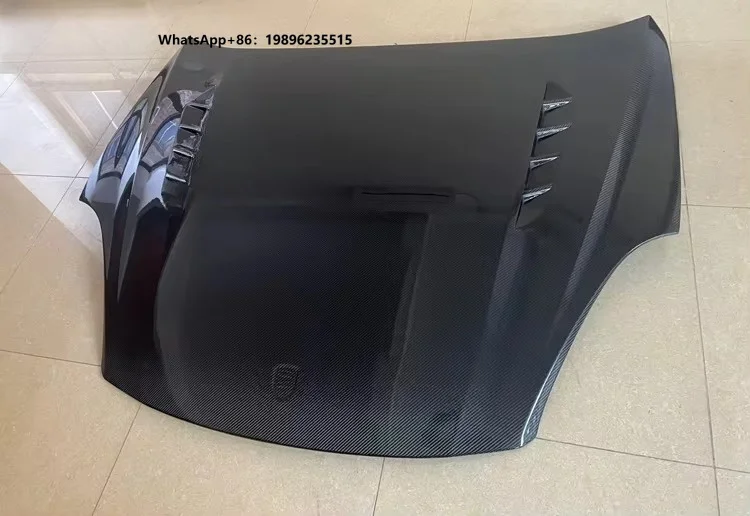 Carbon Fiber Hood for Cayenne 958.2 2015-2017 MS Style Vented Engine Bonnet Real Carbon Fiber Car Body Kit Parts
