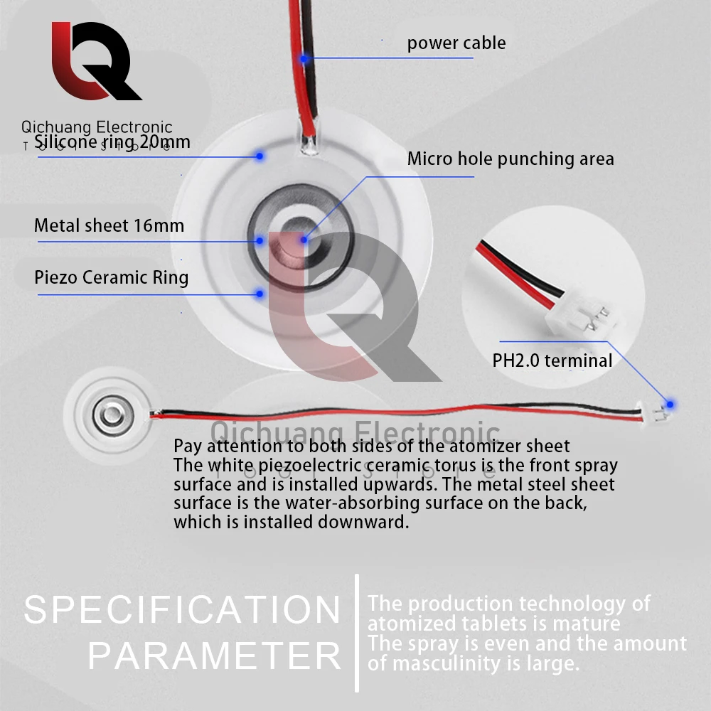 1 szt. DIY Nawilżający przetwornik do mgły Atomizer Akcesoria do płyt do płyt ultradźwiękowych Nawilżacz Gumowe uszczelki Części naprawcze