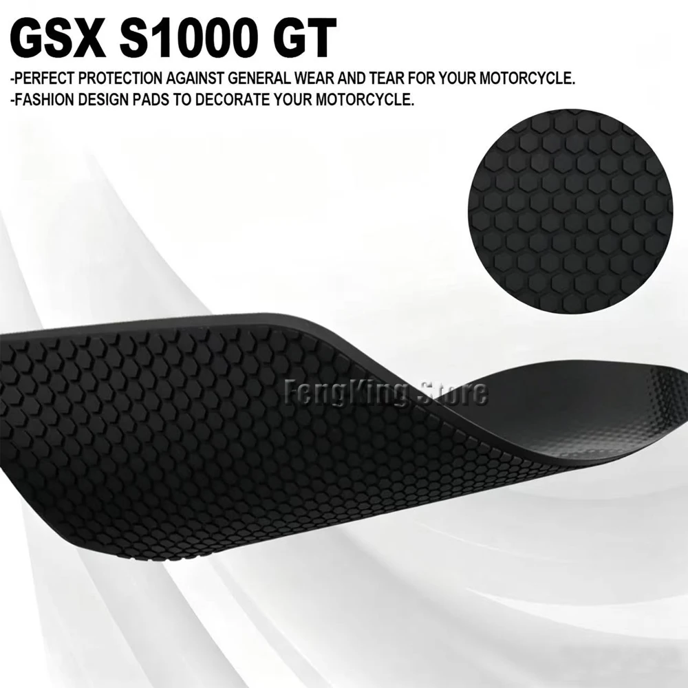 For GSX S1000 GT 2022 Motorcycle anti-skid fuel tank protection fuel tank sticker side decals knee pads view 4
