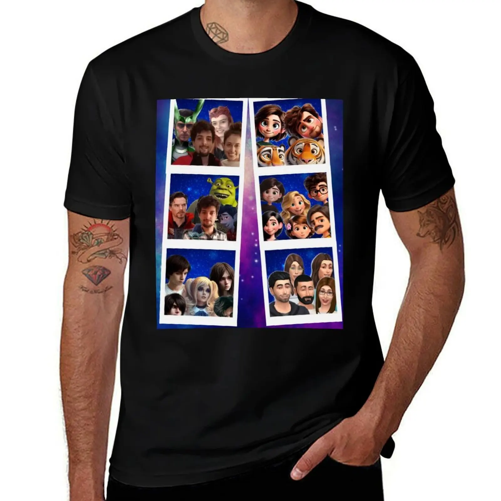 

Compilation of 6 literary universes T-Shirt custom t shirt man clothes new edition clothing for men