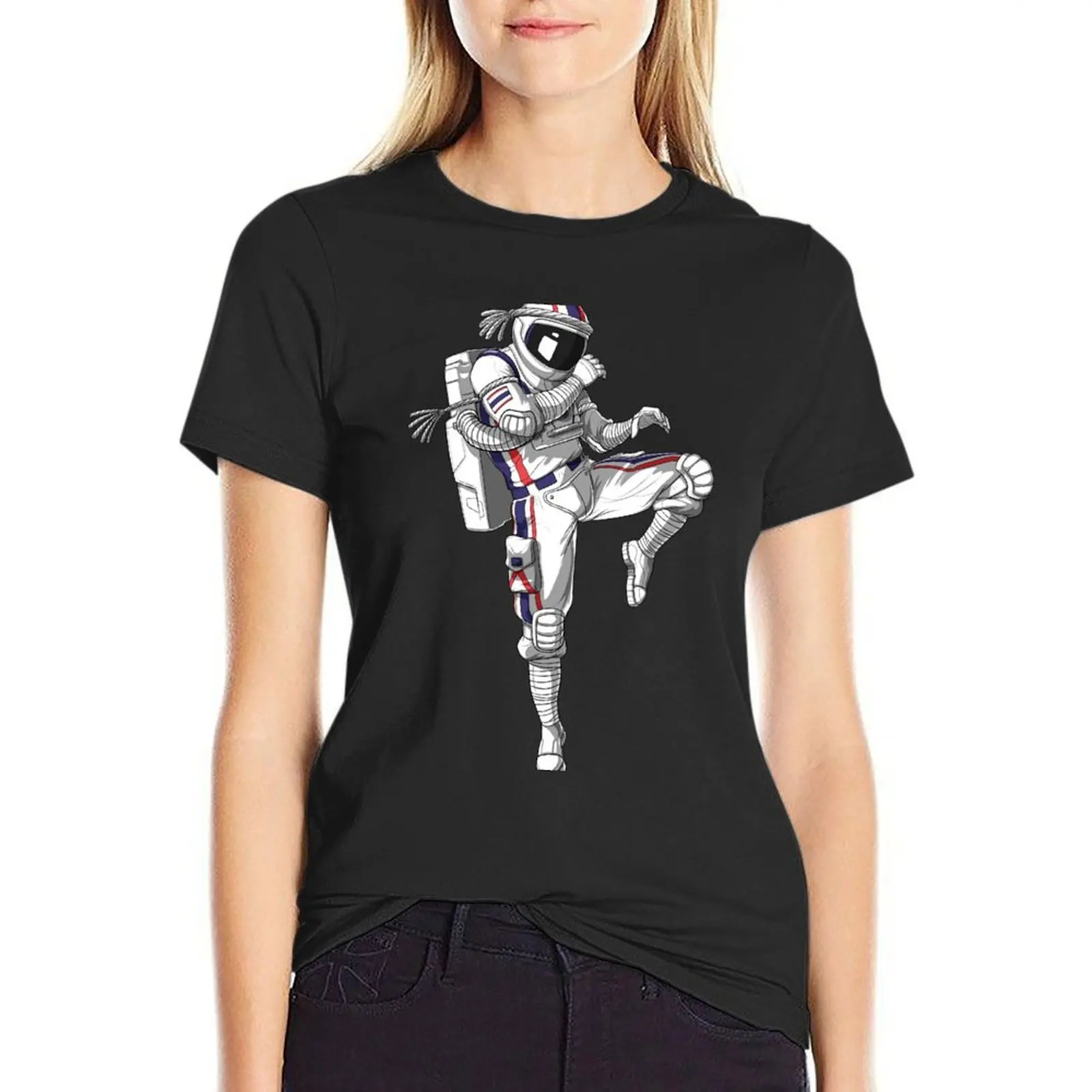 

Muay Thai Astronaut T-Shirt anime clothes cute tops hippie clothes oversized t-shirts for Women graphic tees