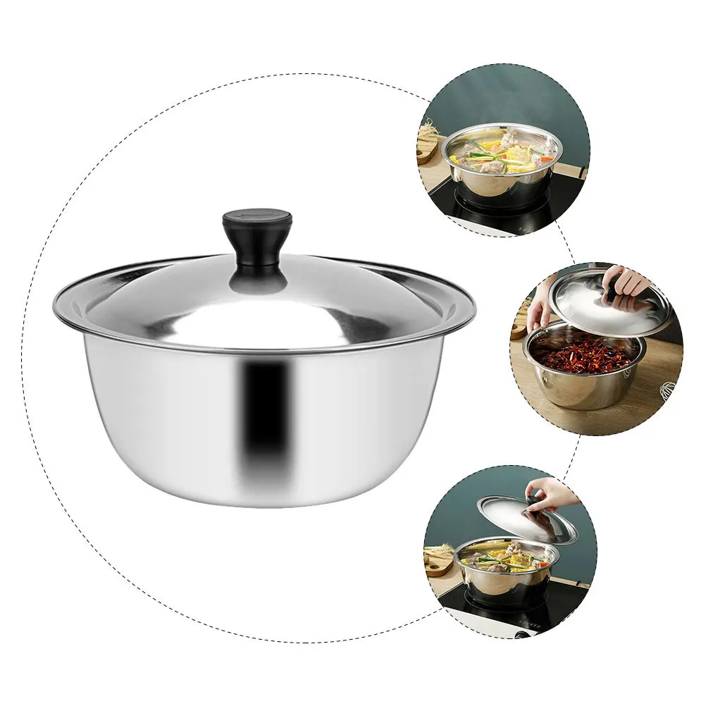 

1 set 1 Set Stainless Steel Mixing Bowl 3-Piece Kitchen Soup Salad Baking Dough Food Container Household Cooking Bowl