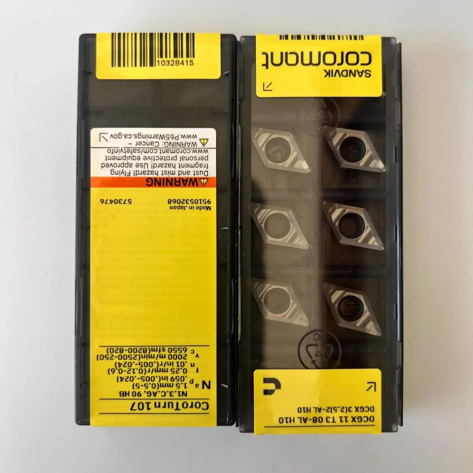 

Original SANDVIK / DCGX11T308-AL H10 / Hard alloy CNC Blade 10 Pcs