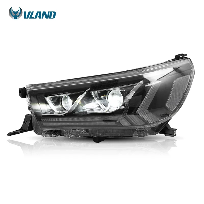 

Full LED Headlights with Sequential Turn Signal+DRL Front Head Light Headlamp 2015-2019 for TOYOTA HILUX/REVO/ROCCO