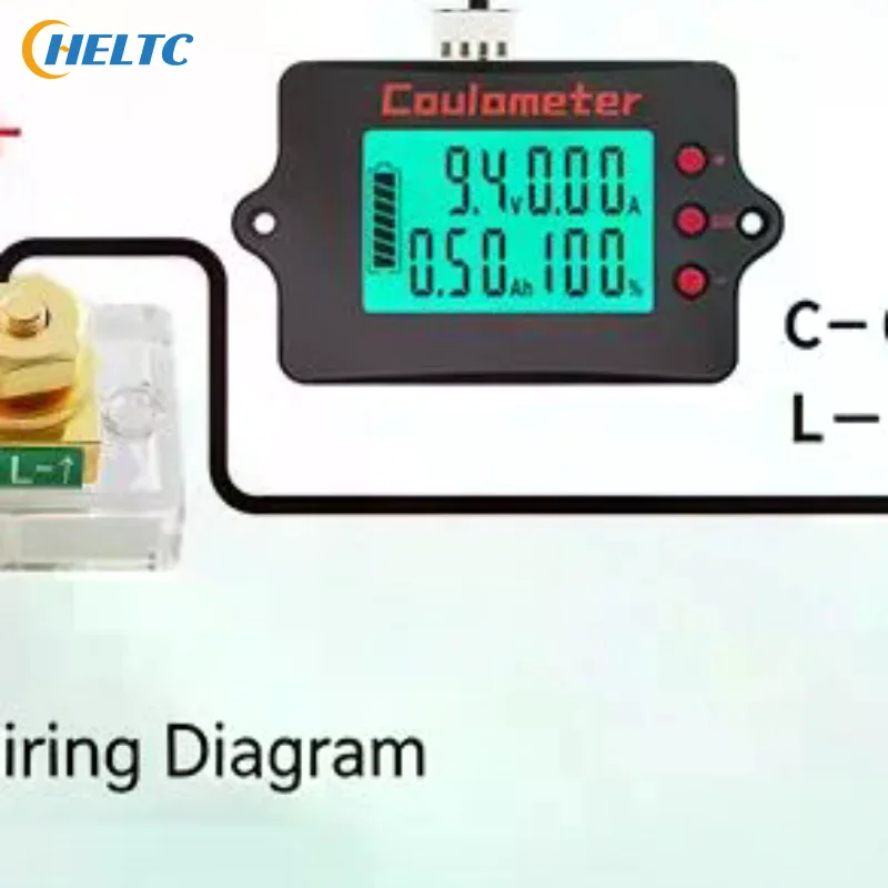 1 PCS Battery Coulomb Meter PZEM037 Voltage Current Meter Battery Level Detector RV Coulombmeter DC 8 120V 10A 50A