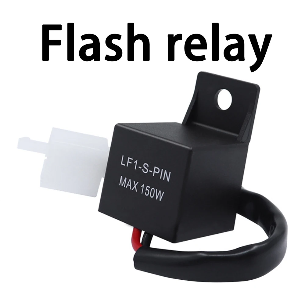 12A 2Pin Electronic LED Flasher Relay Motorcycle Flasher For Motorcycle Motor Turn Signal Bulb Hyper Flash