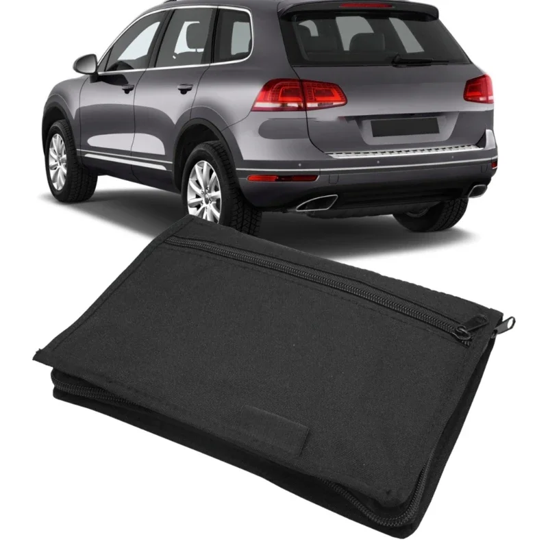 Upgrades Car Manual Bag with Multiple Pocket Designs Car Glove Box Organizers for Card Registration & Document Storage