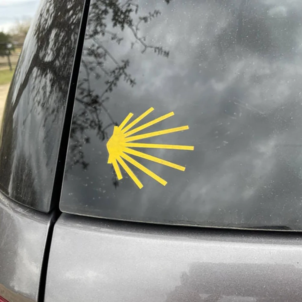 Camino de Santiago Shell Classic Vinyl Decal Bumper Sticker for Camino Pilgrim Way of St. James Custom Camino Walker Decal