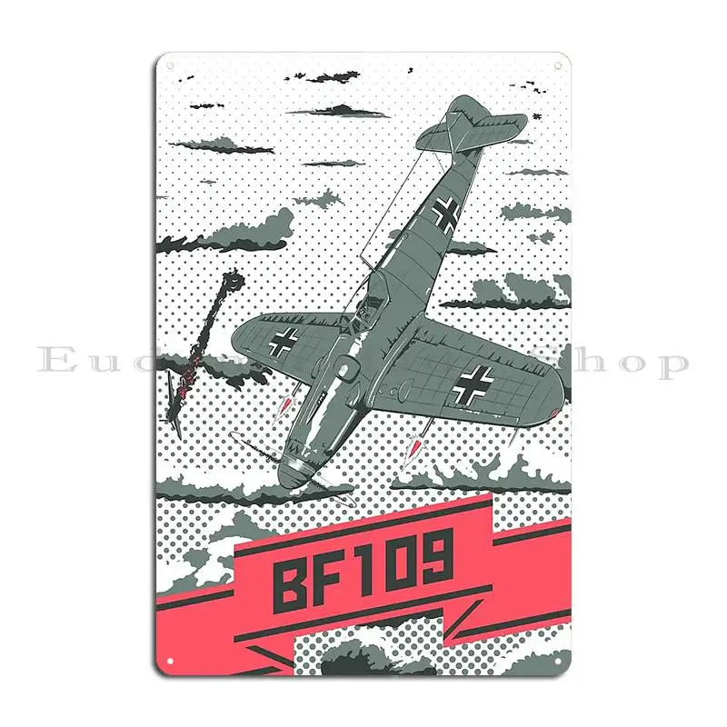 Bf 109 Metal Sign Garage Garage Design Create Club Tin Sign Poster