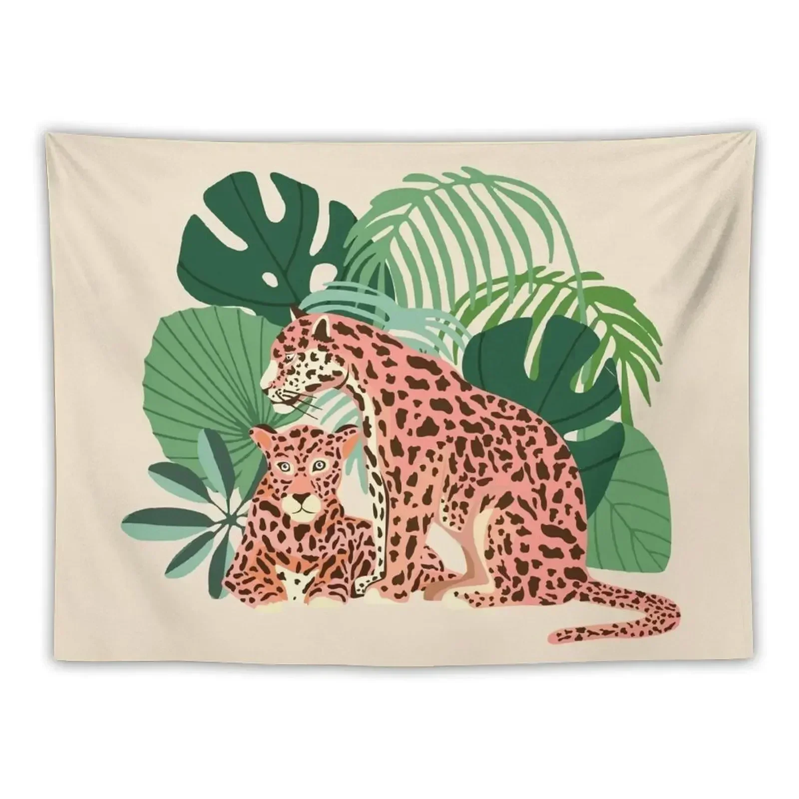 

Blush Jaguars #illustration #wildlife Tapestry Wall Hangings Decoration House Decorations Room Design Wall Decoration Tapestry