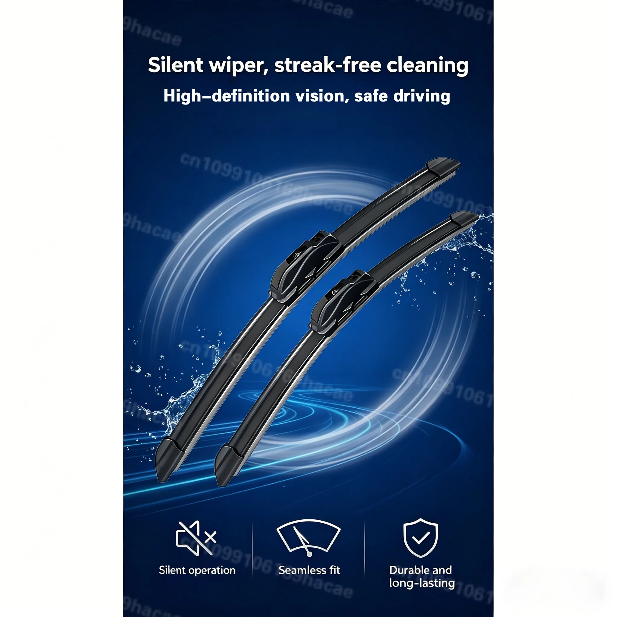 Car Wiper Blades For SAAB 9-7X 2005-2012 Soft Rubber Windshield Windscreen Front Window Blades 22"+22" Well-made Car Accessories view 4