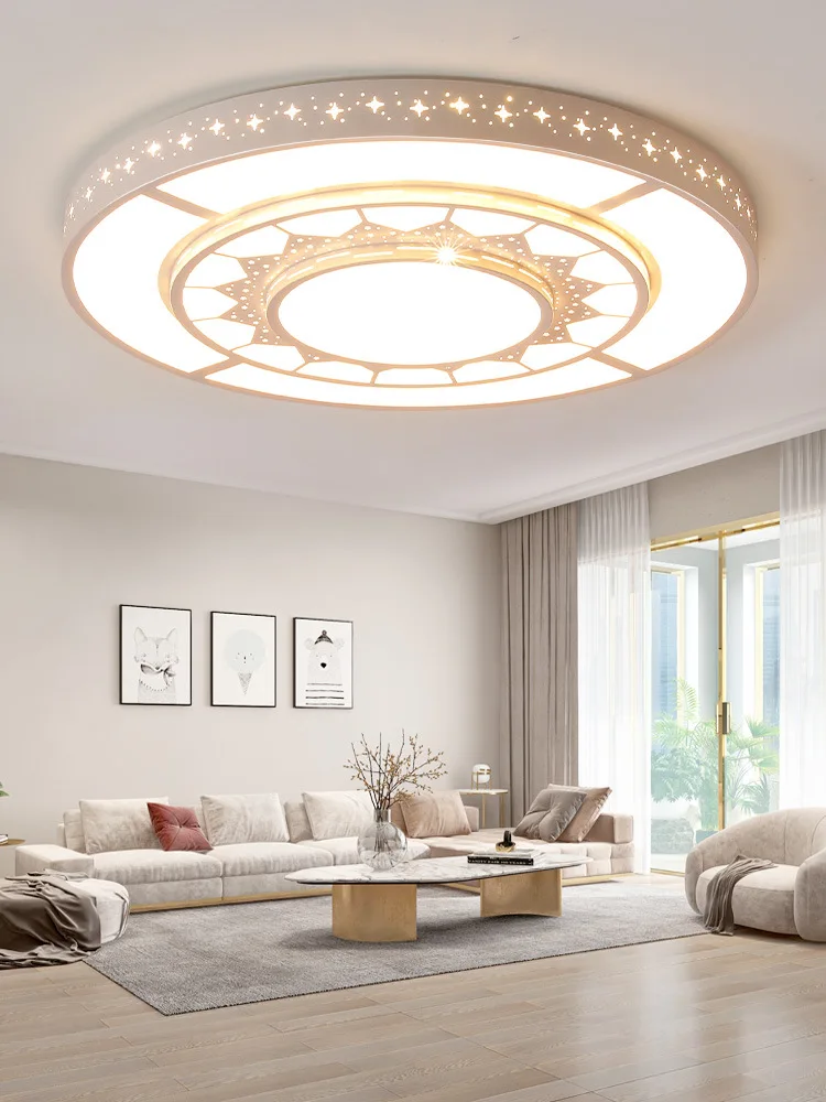 

Living Room Light 2024 New LED Headlight Large Size Round Light Simple Modern Main Light 60cm 80cm Headlight