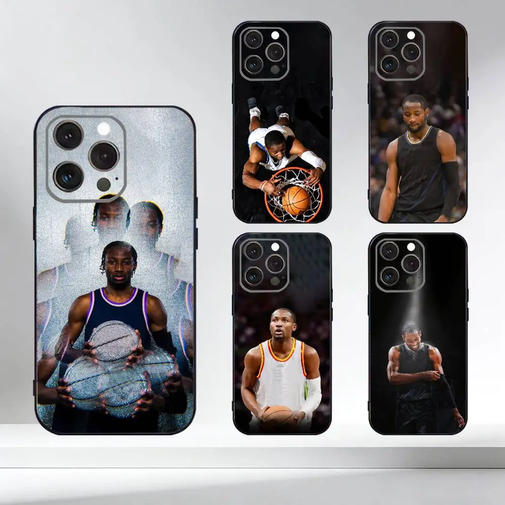 

Basketball J-Jonathan K-Kuminga Phone Case For iPhone 17,16,15,14,13,12,11 Plus,Pro Max,XS,Soft Silicone Black Cover