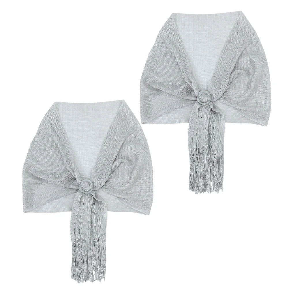 

2pcs Bridal Mesh Wraps for Women Wedding Shawl Wraps For Women Bridesmaid Evening Formal Dress Accessories Triangle Scarf