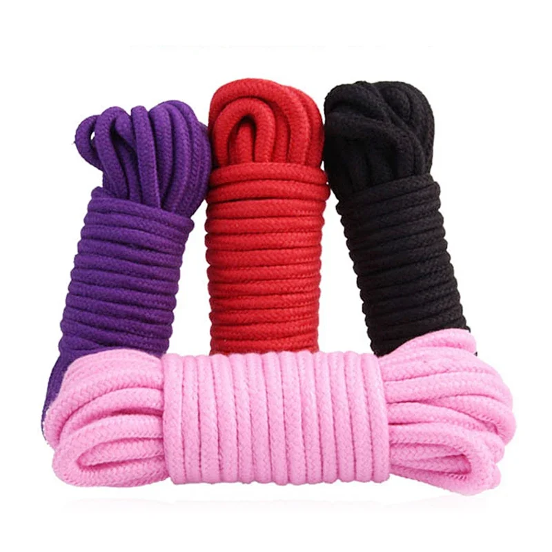 

Sex Slave Bondage Rope Soft Cotton Knitted Rope BDSM Restraint Man Exotic Toy Roleplay 5M 10M Sex Toys For Couple Women Anal