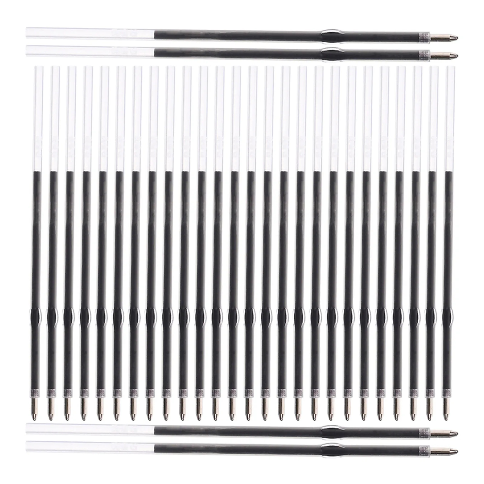 

500Pcs Black Ballpoint Pen Refills 0.7mm Smooth Writing Refillable Ink Replacement Core for Office School Use Click Retractable