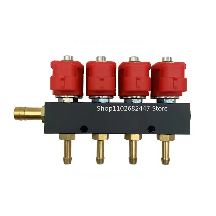 Applicable To LPG/CNG Automobile Oil To Gas Modified 4/6/8 Cylinder Red Spray Rail Control Unit Kit Gas Auto Parts