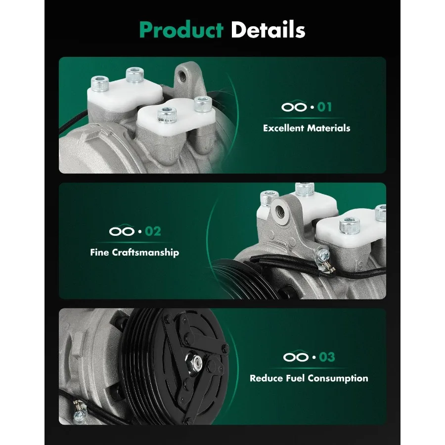 Compressore AC con frizione per Geo Metro 1.0L 1.3L per Geo Tracker 1.6L per Suzuki Sidekick 1.6L per Suzuki Swift per Suzuki X90