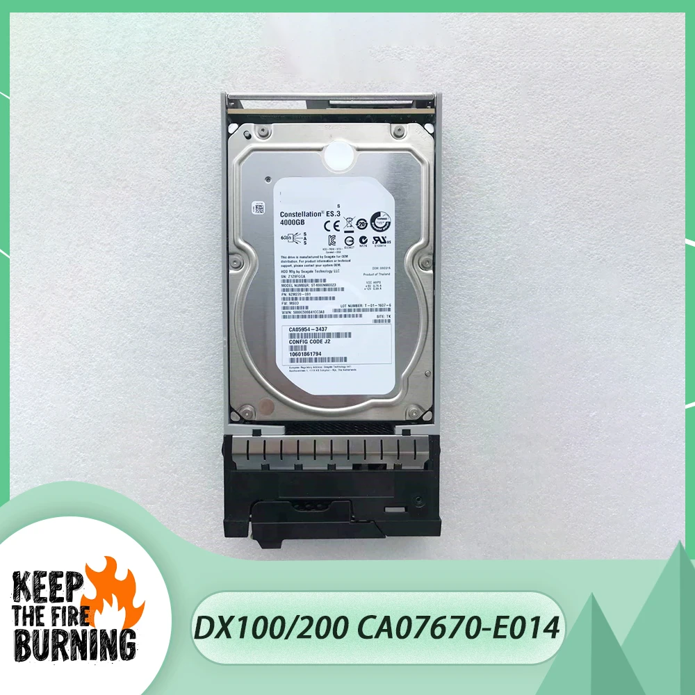 

For ETERNUS HDD DX100 DX200 S3 4T 4TB SAS CA07670-E014 CA07670-E094 Hard Disk