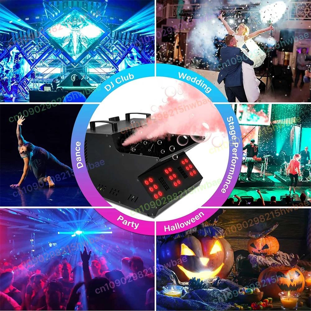 

Утюг или пластик с колесом для прополки вечеринок, клубного бара, сценического эффек, оптовая продажа, 2000 Вт, туманный дым + пузырьки, машина Dmx 18 светодиодов 2 в 1