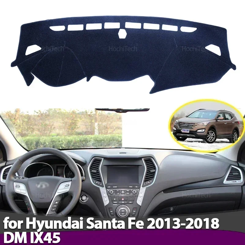 Anti-Slip Dashboard Abdeckung Schutz Pad Auto Zubehör Sonnenschirm Teppich Für Hyundai Santa Fe 2013-2018 DM IX45