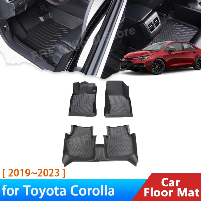 TPE for Toyota Corolla E210 Altis 2024 2023 2022 2021 2020 Accessories Car Floor Mat Foot Panel Liner Carpet Pad Waterproof Mats