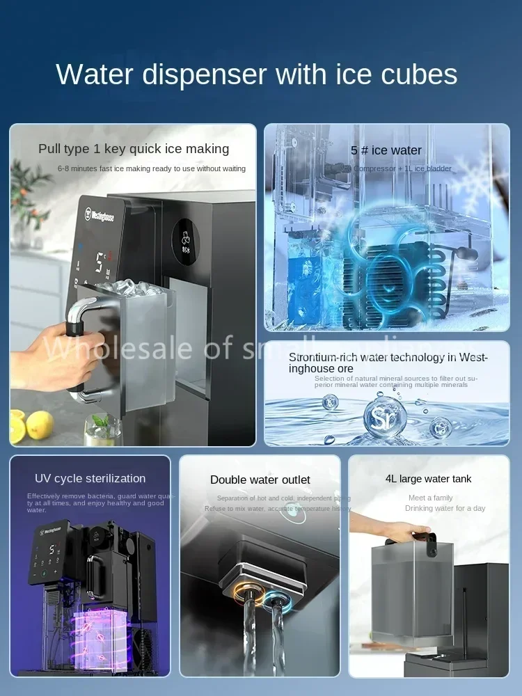 Premium Westinghouse G1 Pittsburgh Richium Water Purifier, Hot & Cold Countertop Ice Maker and Water Dispenser