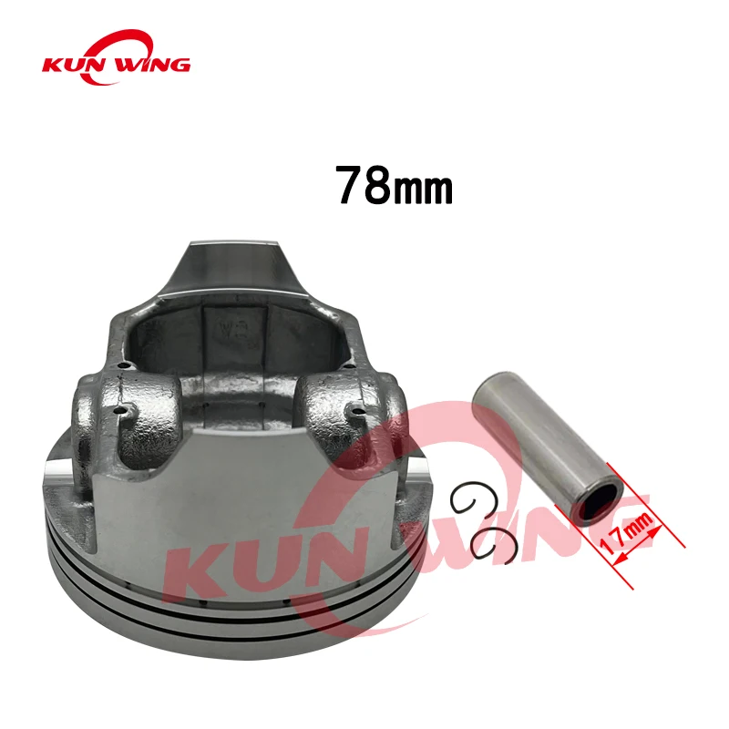 78mm Bore Piston Ring Set for Kawasaki KLX300 KLX 300 Loncin 300R YF300 LX300-6F VOGE 300DS Motorcycle Engine Parts