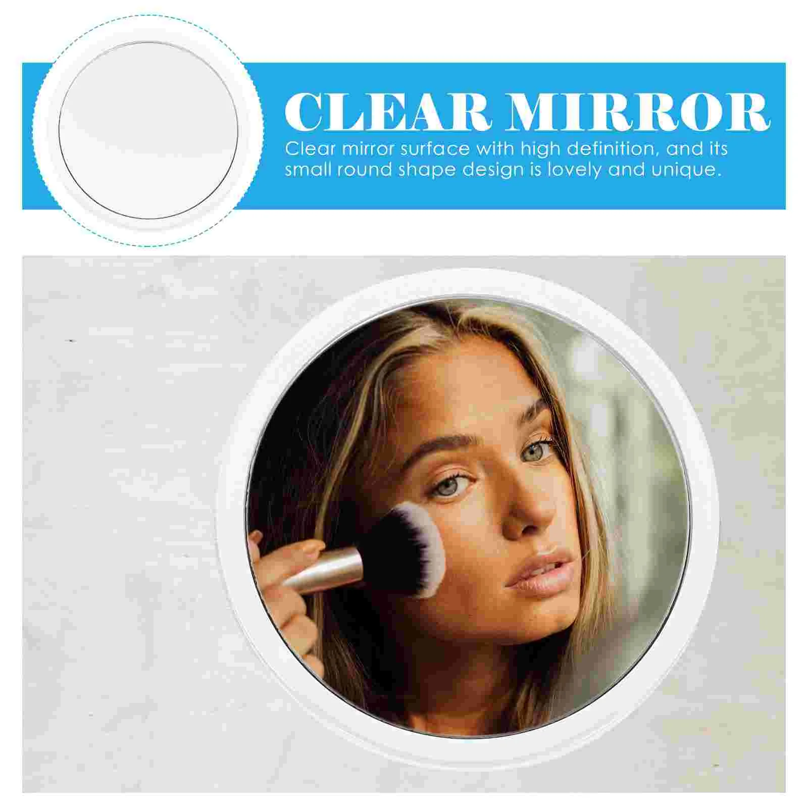 Cup Mirror Makeup Magnifying Bathroom 20x Wall Mounted with Wear-resistant Daily Use Pocket Magnifier