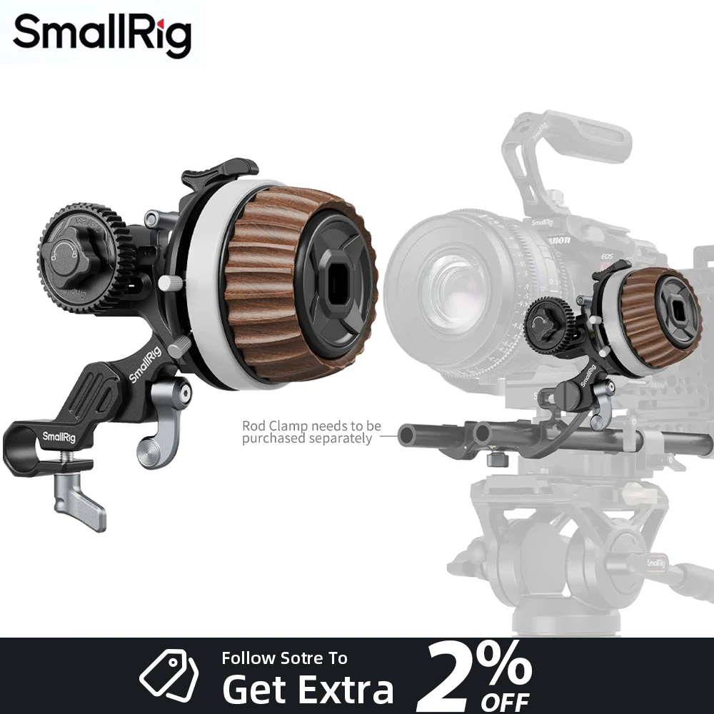 

Smallrig F60 Modular Follow Focus 3-Step Quick Switch 5163 for Reversible Rotation Modular Follow Focus For Cameras Photography