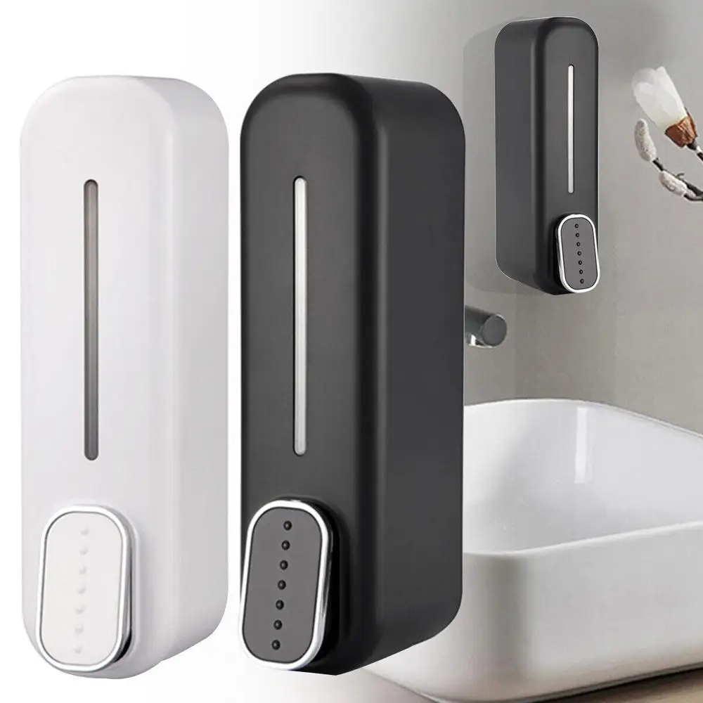Dispensador de jabón Manual de 300ml, contenedor de champú de ducha para baño, líquido montado en la pared, accesorios para el hogar y Hotel