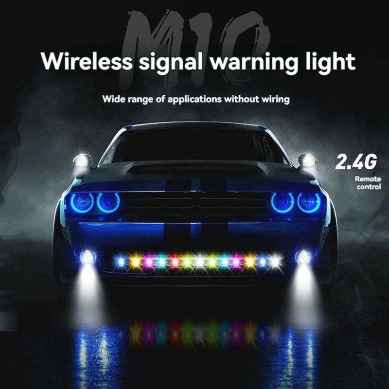 APPLIA-LED Strobe Light Mini Wireless Strobe Lights USB Charging Waterproof Dustproof For Drone Car Truck Bike RC Boat