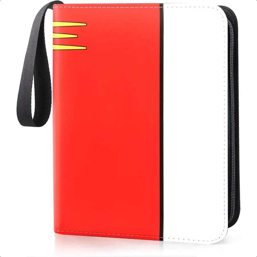 카드 바인더 4포켓 수집용 트레이딩 카드 앨범 400장 수납 가능 50개의 탈부착 가능한 슬리브 포함 휴대용 트레이딩 카드 바인더