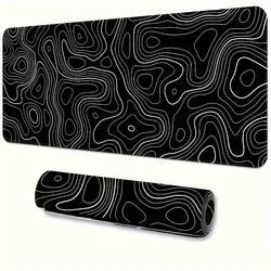 1PC Large Mouse Pad, Office Gaming Table Mat, Non-slip Rubber Base Washable Mouse Pad For Work, Gaming And Office