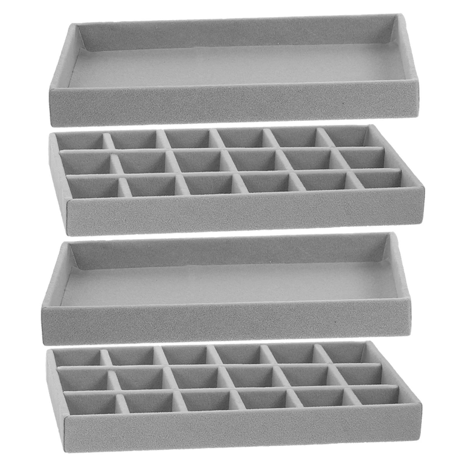 

2 Pcs Charms for Jewelry Making Beaded Design Storage Bracelets Beading Board Tray Grey Plastic