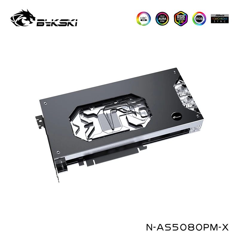 Bykski Water Block For ASUS PRIME RTX 5080,5070Ti O16G Graphics Card Cooler With Backplate ,N-AS5080PM-X