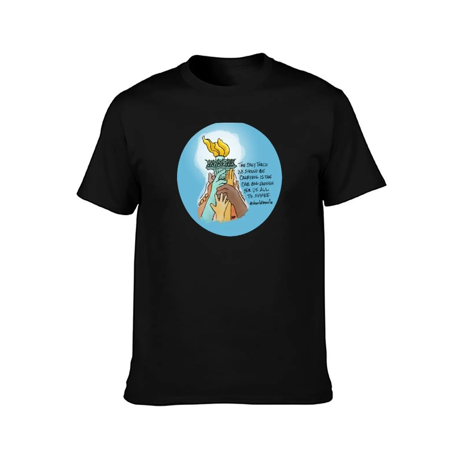 The Only Torch (Proceeds Will Be Donated to the SPLC) T-Shirt Summer Casual Cotton Tee Oversized Streetwear Tops 100% Cotton