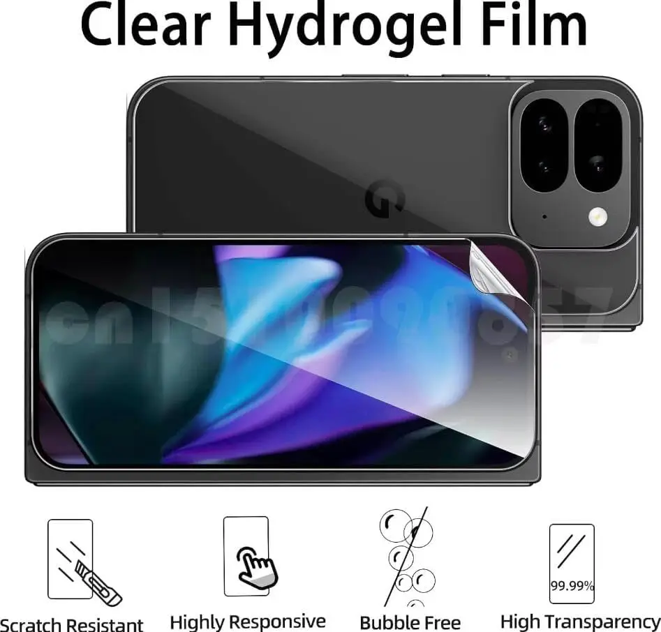 6IN1 Hydrogel Screen Protector for Pixel 9 Pro Fold 5G Soft Film for Google Pixel9 Pro Fold Camera Lens Protector