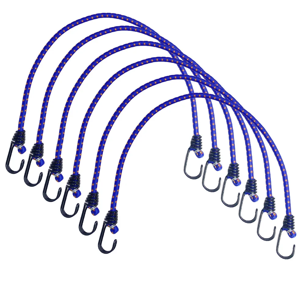 6-teiliges elastisches Bungee-Seil-Set, gebundenes Seil, hohe Elastizität, Gepäckgurte, Seil für Fahrräder, Spanngurte, Camping und Autos, Bungee-Seil-Binder – Detail 5
