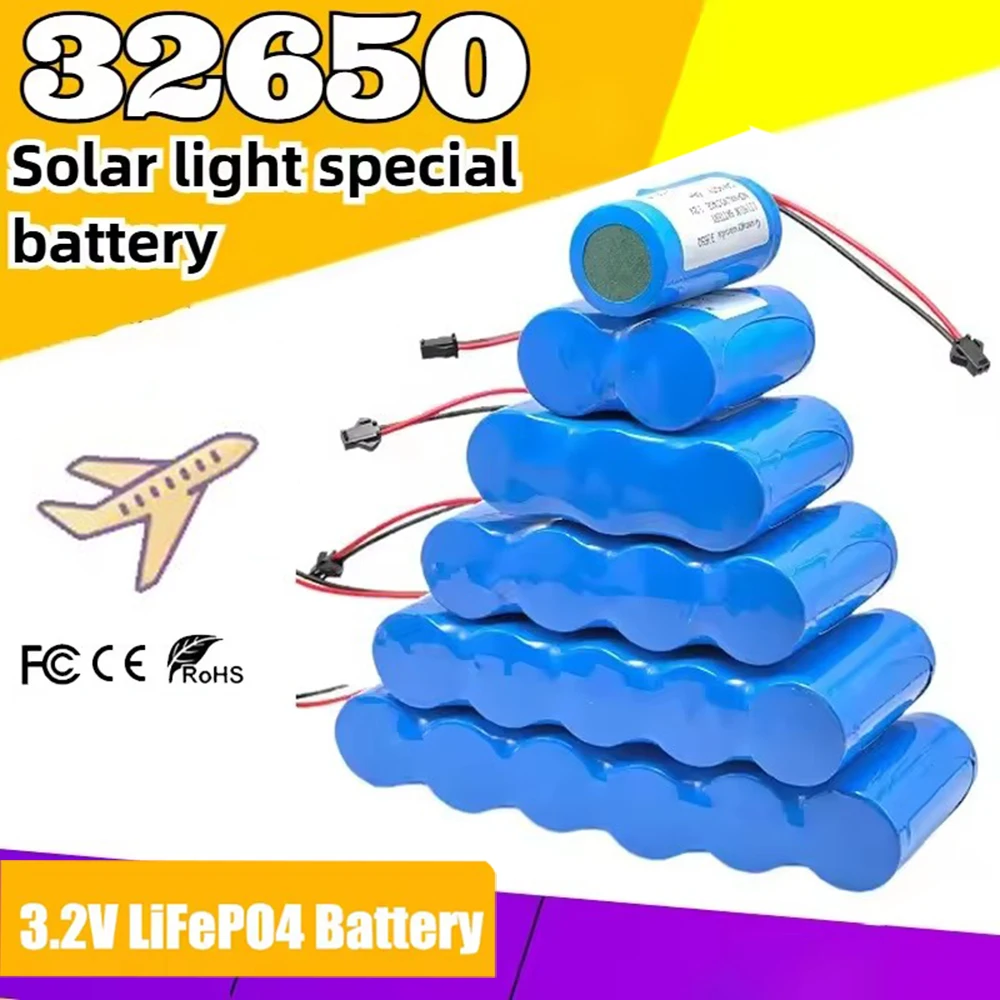 Original 32650 New Battery Pack 3.2V LiFePO4 Battery Lithium Iron Phosphate Cell For Outdoor Solar Street Light Lamp Floodlight