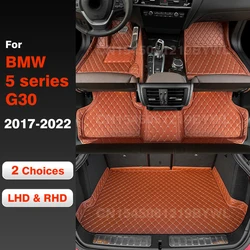 Car floor mats for BMW 5 Series G30 525i 530i 540i 2018 2019 2020 2021 2022 Car Trunk Mat accessories